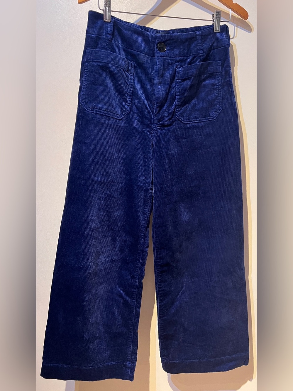 Anthropology Colette Cropped Corduroy
Wide-Leg Trousers by Maeve Indigo Size 29 - Picture 3 of 5